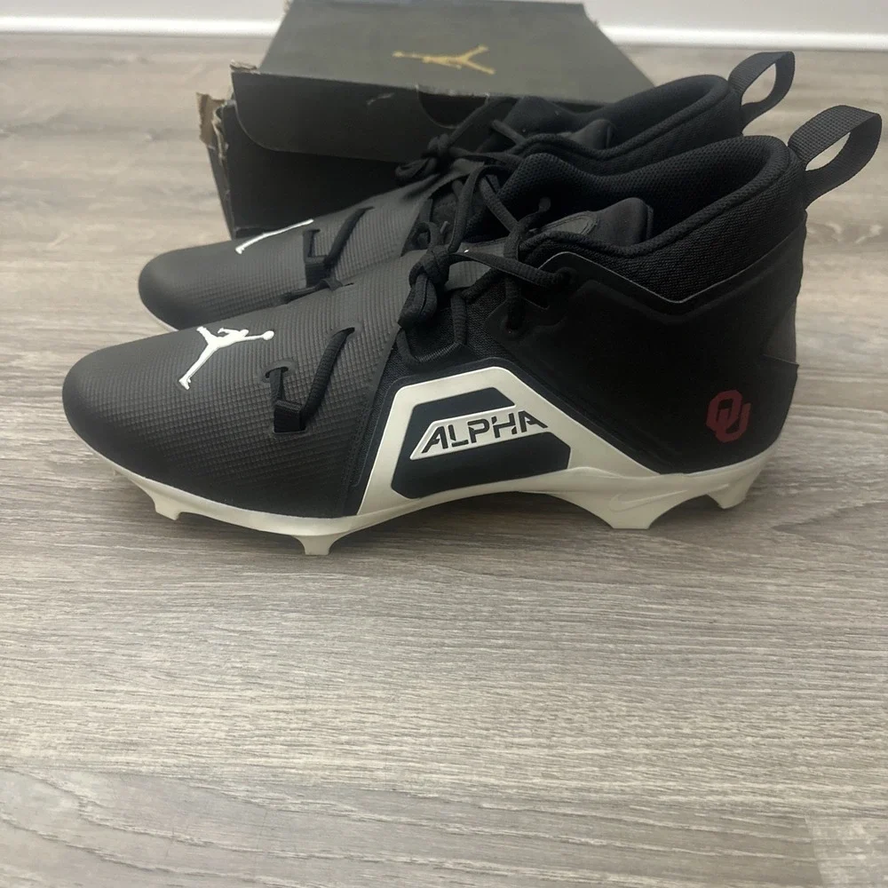 Nike Jordan Alpha Menace Pro 3 SMU P OKLAHOMA SOONERS Cleats, Men's Size 16